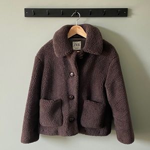 Zara teddy coat